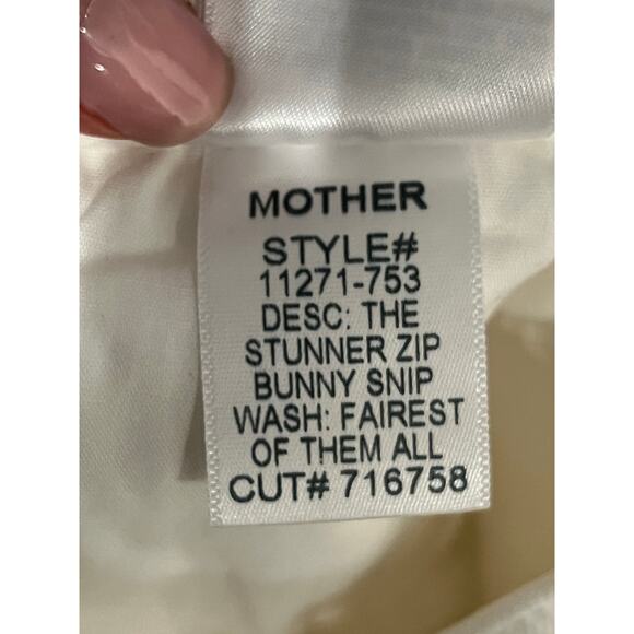 Mother The Stunner Zip Bunny Snip Jeans 27 - Picture 4 of 14